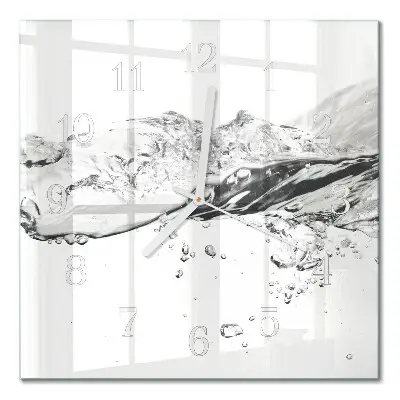 Wanduhr mit motiv quadratisch Wasser