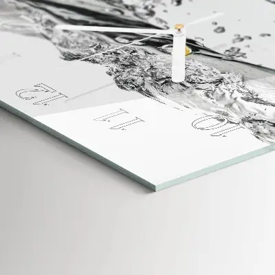 Wanduhr mit motiv quadratisch Wasser