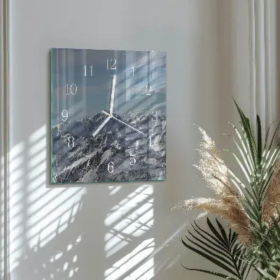 Moderne wanduhr quadratisch Gebirge
