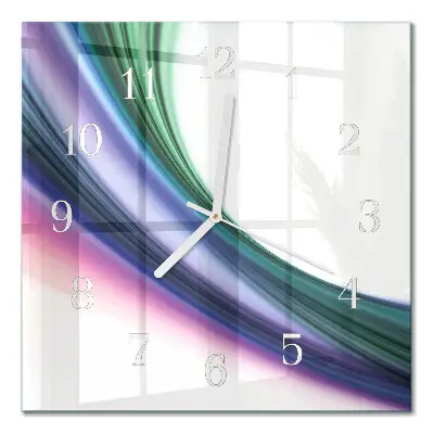 Wanduhr mit motiv quadratisch Abstrakte Linien
