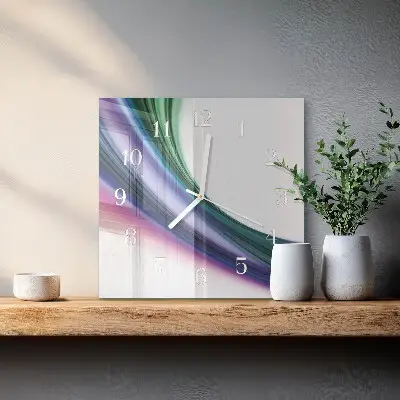 Wanduhr mit motiv quadratisch Abstrakte Linien