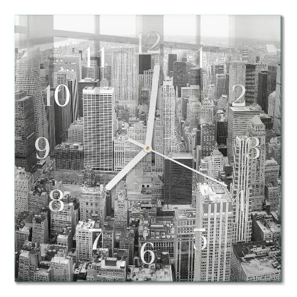 Quadratische wanduhr modern Horizont