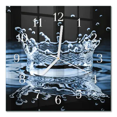 Moderne wanduhr quadratisch Wasser
