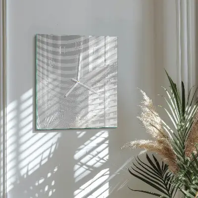 Quadratische wanduhr Abstrakte Linien