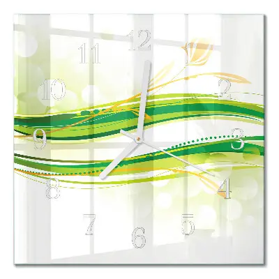 Quadratische wanduhr modern Abstrakte Linien