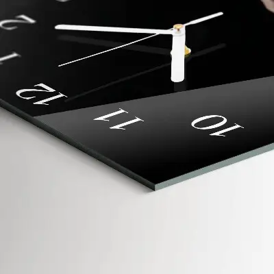 Quadratische wanduhr modern Frau
