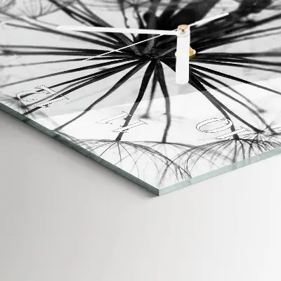 Moderne wanduhr quadratisch Löwenzahn