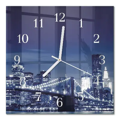 Quadratische wanduhr Horizont