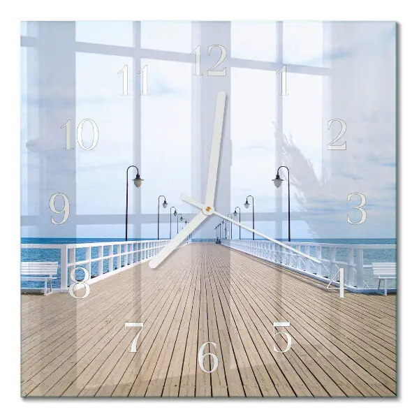 Quadratische wanduhr modern Pier