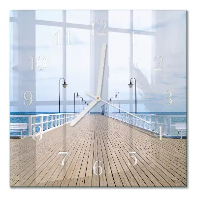 Quadratische wanduhr modern Pier