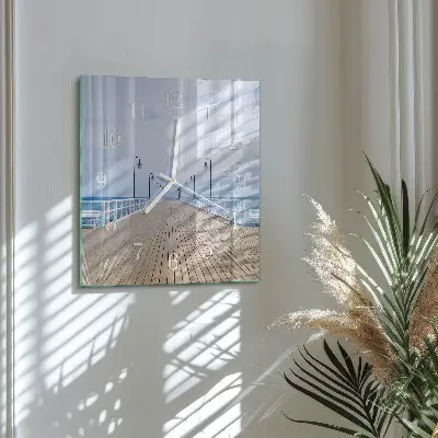 Quadratische wanduhr modern Pier