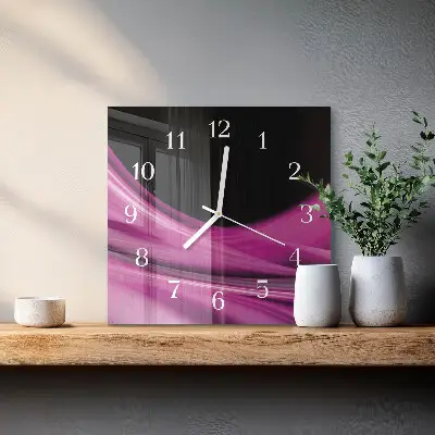Wanduhr mit motiv quadratisch Abstrakte Linien