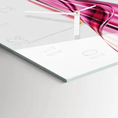 Quadratische wanduhr Abstrakte Linien