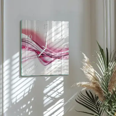 Glasuhr quadratisch Abstrakte Kunst