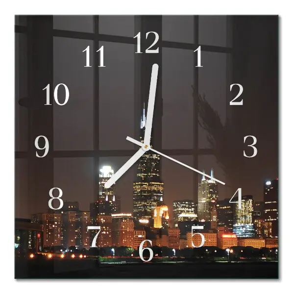 Wanduhr mit motiv quadratisch Nachthorizont