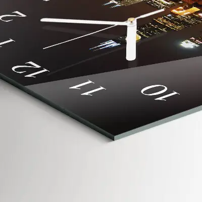 Wanduhr mit motiv quadratisch Nachthorizont