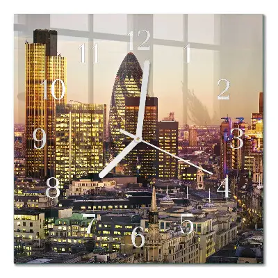 Quadratische wanduhr London