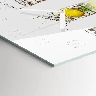 Wanduhr mit motiv quadratisch Fruchtbecher