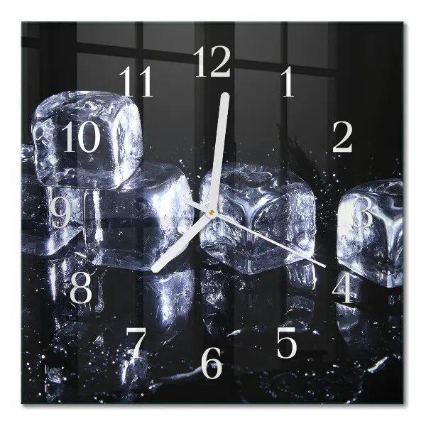 Wanduhr mit motiv quadratisch Eiswürfel