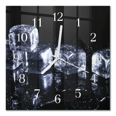 Wanduhr mit motiv quadratisch Eiswürfel