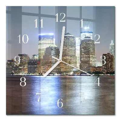 Quadratische wanduhr modern Horizont