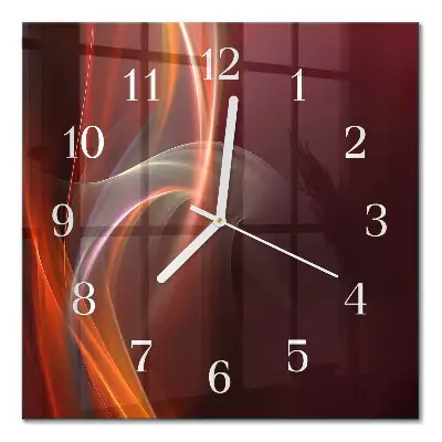 Wanduhr mit motiv quadratisch Abstrakte Linien