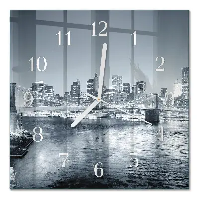 Wanduhr mit motiv quadratisch Nachthorizont