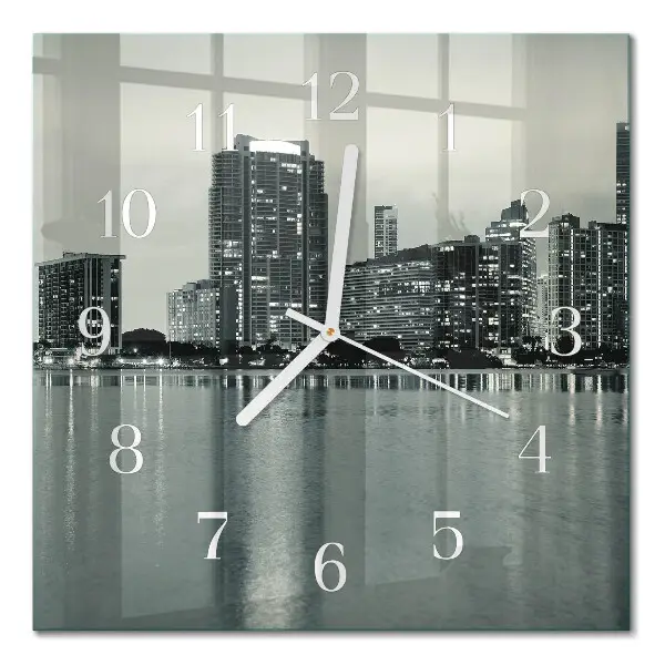 Quadratische wanduhr Horizont