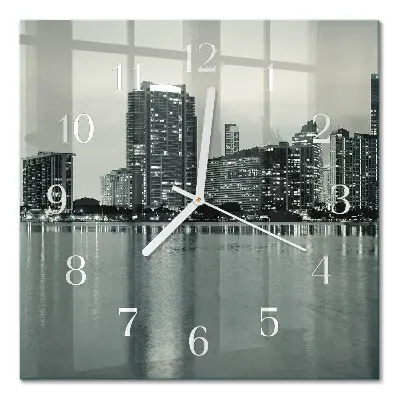 Quadratische wanduhr Horizont