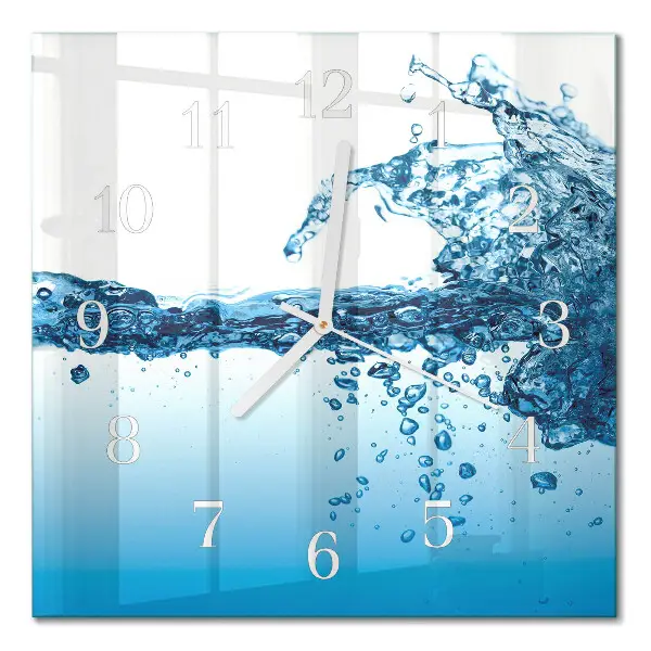 Wanduhr mit motiv quadratisch Wasser