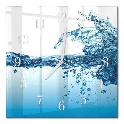 Wanduhr mit motiv quadratisch Wasser