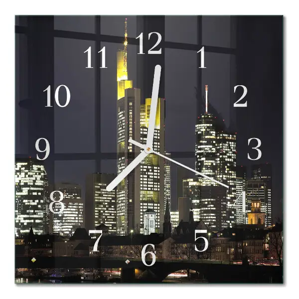 Quadratische wanduhr modern Horizont
