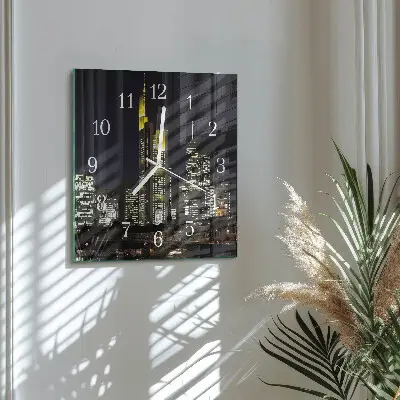 Quadratische wanduhr modern Horizont