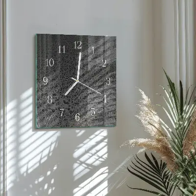 Wanduhr mit motiv quadratisch Wassertropfen