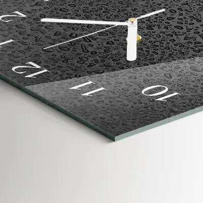 Wanduhr mit motiv quadratisch Wassertropfen