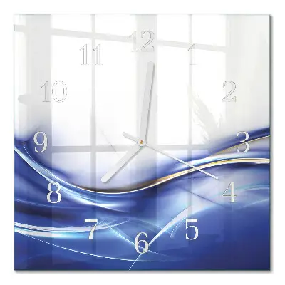 Quadratische wanduhr modern Abstrakte Linien