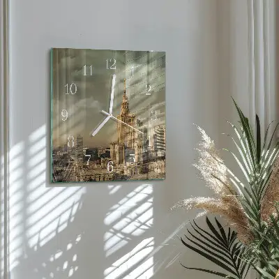 Moderne wanduhr quadratisch Warschau