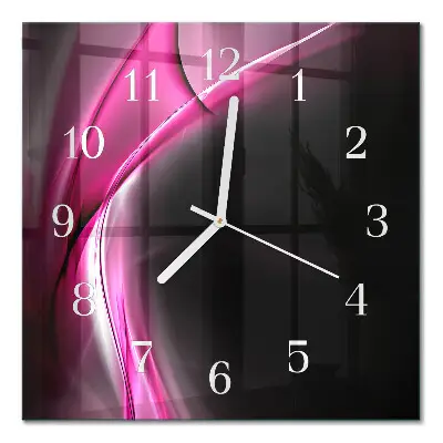 Moderne wanduhr quadratisch Abstrakte Linien