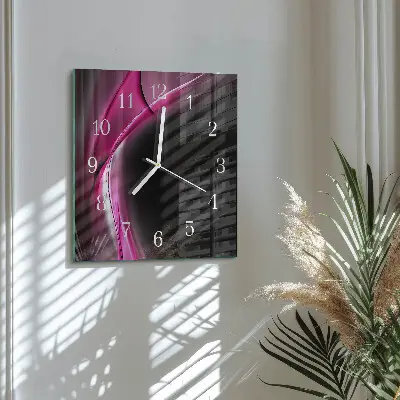 Moderne wanduhr quadratisch Abstrakte Linien