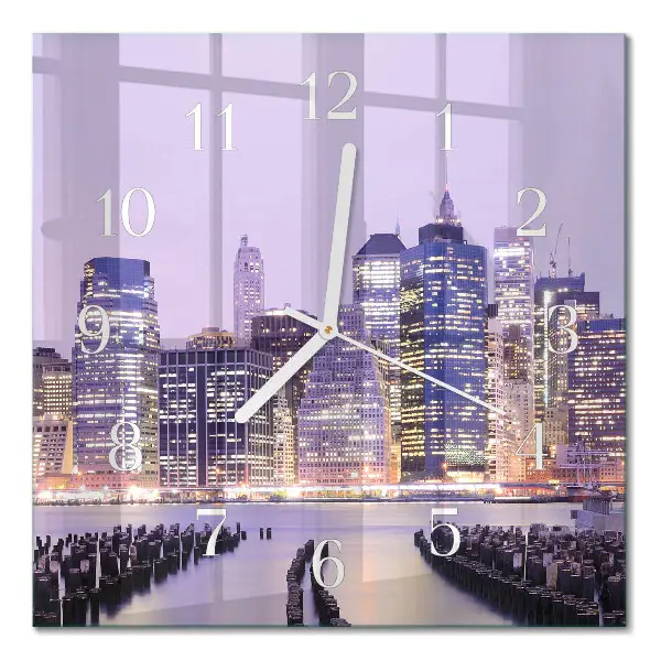 Quadratische wanduhr Horizont
