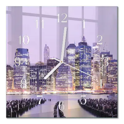 Quadratische wanduhr Horizont