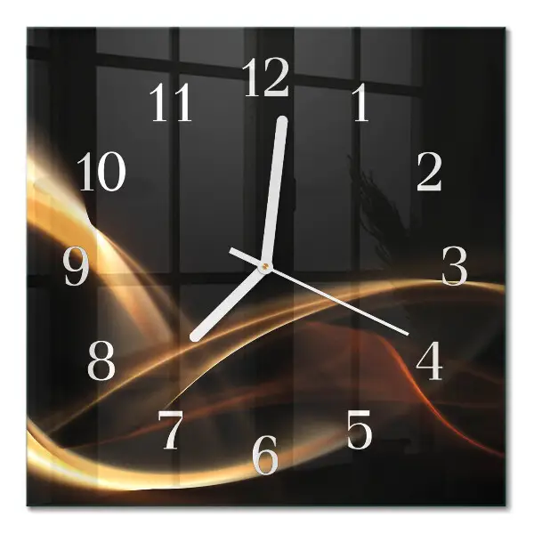 Quadratische wanduhr modern Abstrakte Linien
