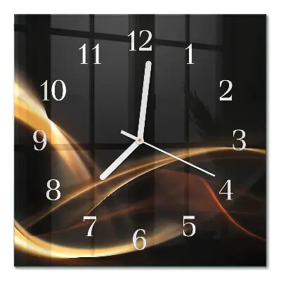 Quadratische wanduhr modern Abstrakte Linien
