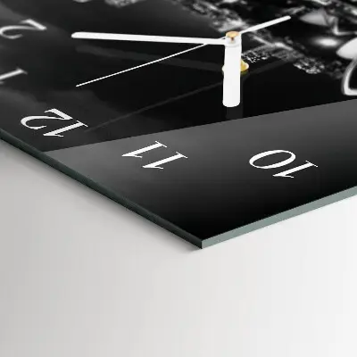 Quadratische wanduhr modern Sydney Horizon
