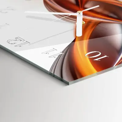Wanduhr mit motiv quadratisch Abstrakter Rauch