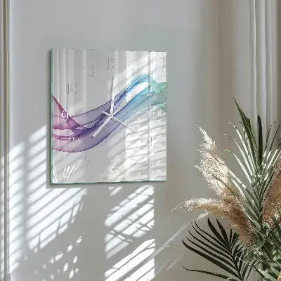 Wanduhr mit motiv quadratisch Abstrakte Linien