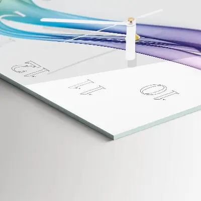 Wanduhr mit motiv quadratisch Abstrakte Linien