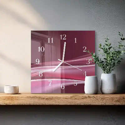 Moderne wanduhr quadratisch Abstrakte Linien