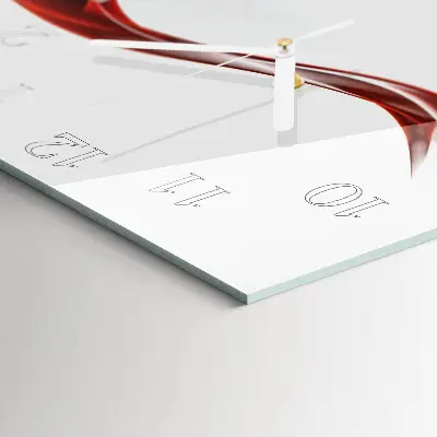Glasuhr quadratisch Abstrakte Linien