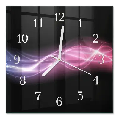 Quadratische wanduhr modern Abstrakte Linien